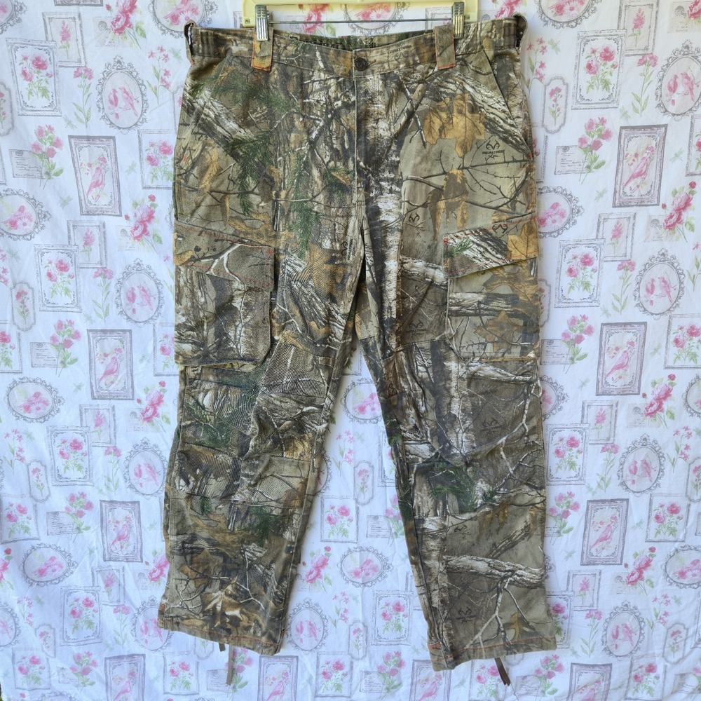 Redhead Mossy Oak Camo Pants Mens XL Hunting Woods Outdoor Cargo Pocket
